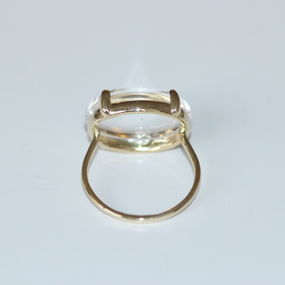 Clear Quartz Dome Ring | vasa new york